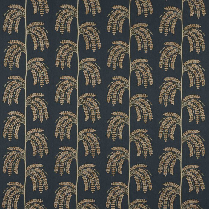 Helio Fabric - Indigo / Copper swatch