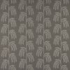 black-grey botanical embroideried fabric from Jane Churchill