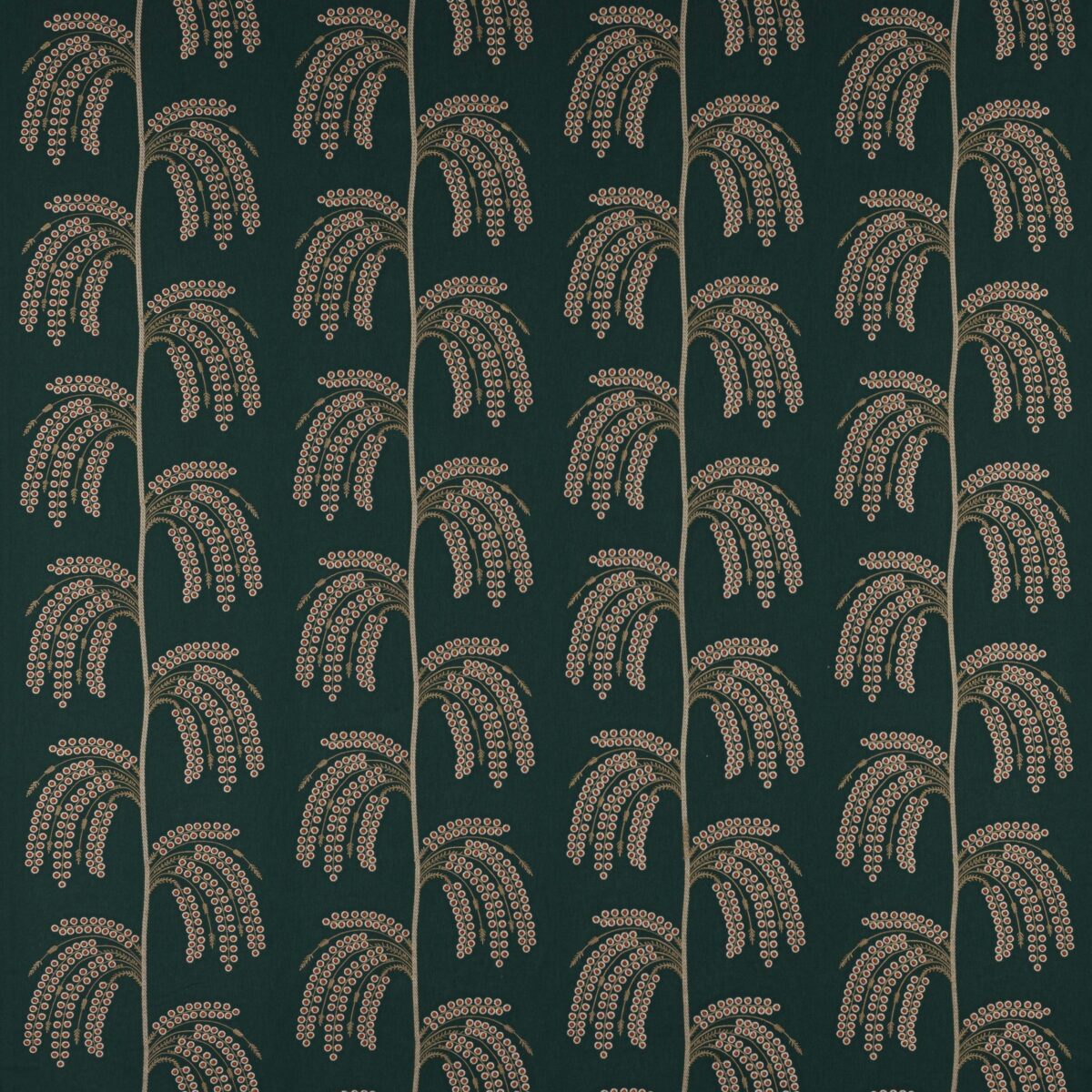 burnt orange and teal fabric