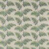 green botanical embroideried fabric from Jane Churchill