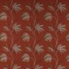 orange botanical embroideried fabric from Jane Churchill
