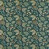 green botanical embroideried fabric from Jane Churchill