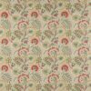 red botanical embroideried fabric from Jane Churchill