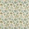green botanical embroideried fabric from Jane Churchill