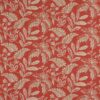 red botanical embroideried fabric from Jane Churchill
