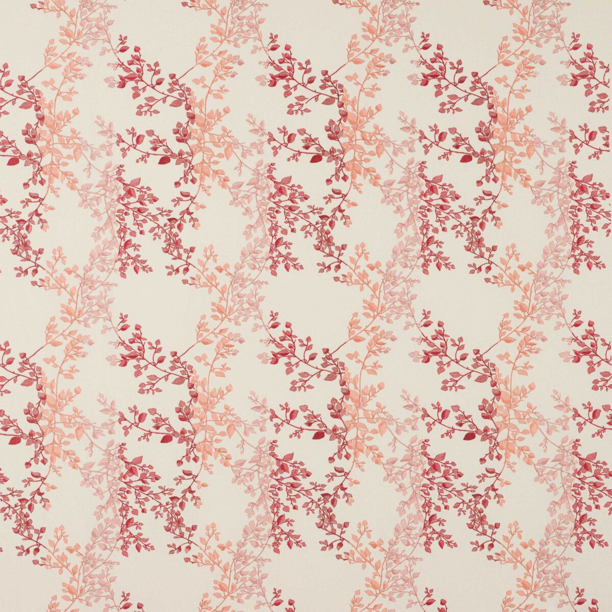 Clemence Fabric - Pink by pink botanical embroideried fabric from Jane Churchill