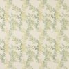 green botanical embroideried fabric from Jane Churchill