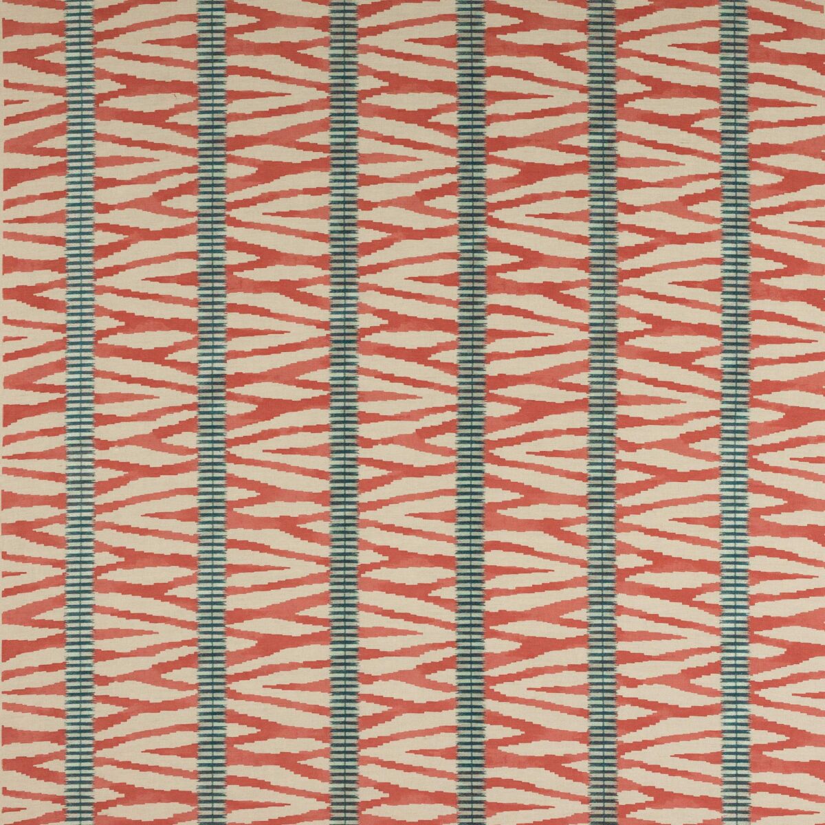 red striped embroideried fabric from Jane Churchill