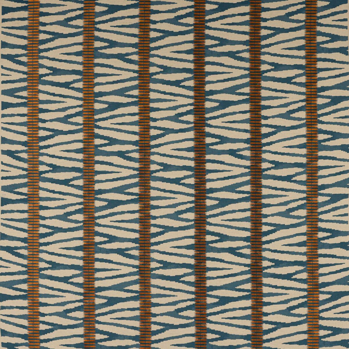 blue striped embroideried fabric from Jane Churchill