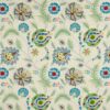 green botanical embroideried fabric from Jane Churchill