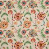 red botanical embroideried fabric from Jane Churchill