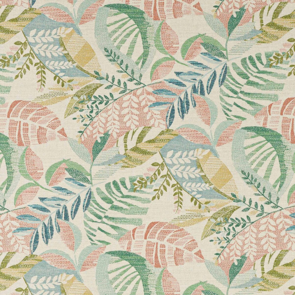 green botanical printed fabric from Jane Churchill
