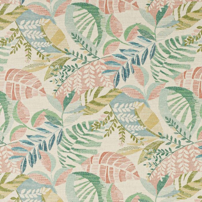 Luca Fabric - Green / Multi swatch