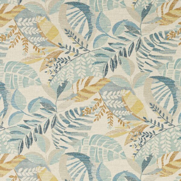 blue botanical printed fabric from Jane Churchill