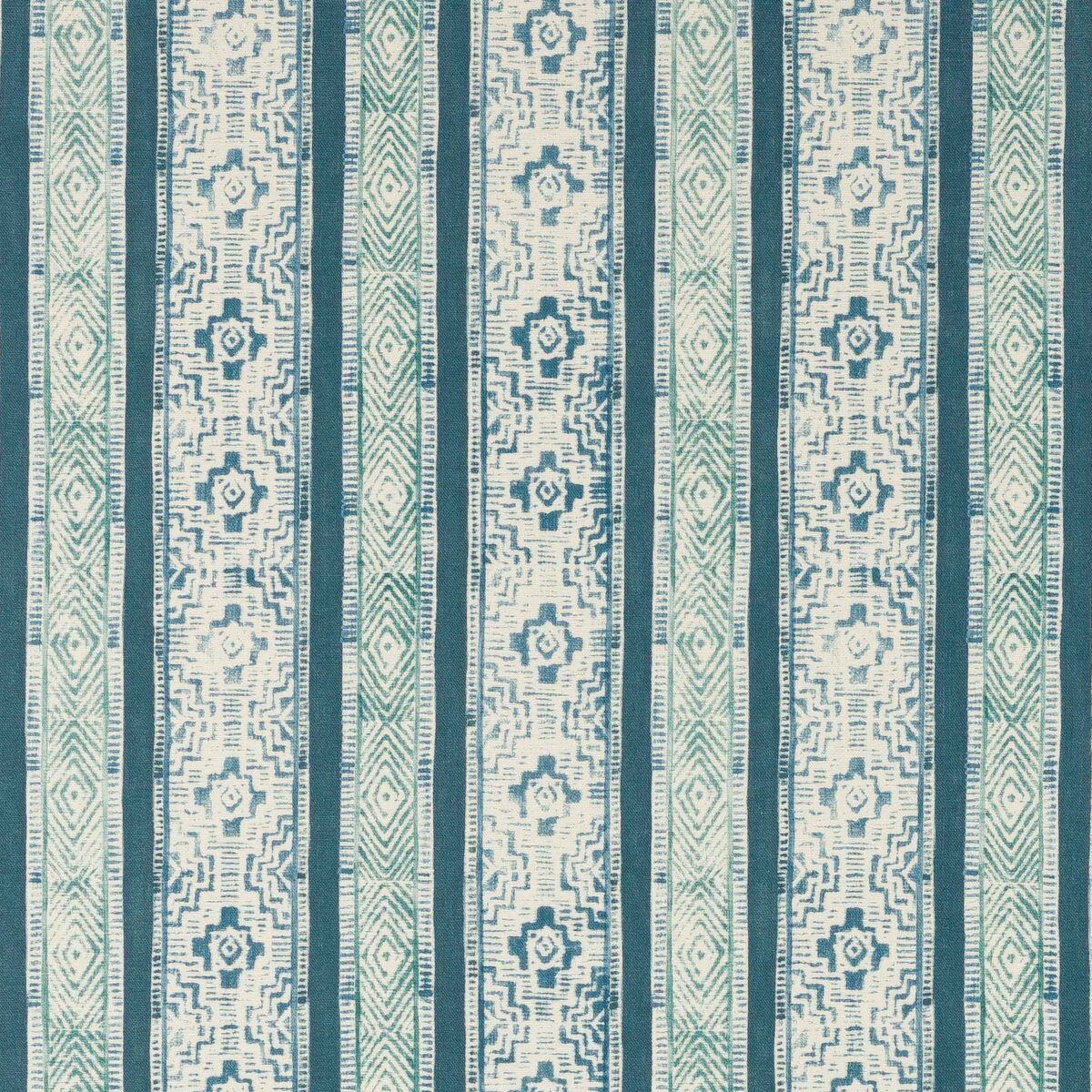 blue striped printed fabric from Jane Churchill