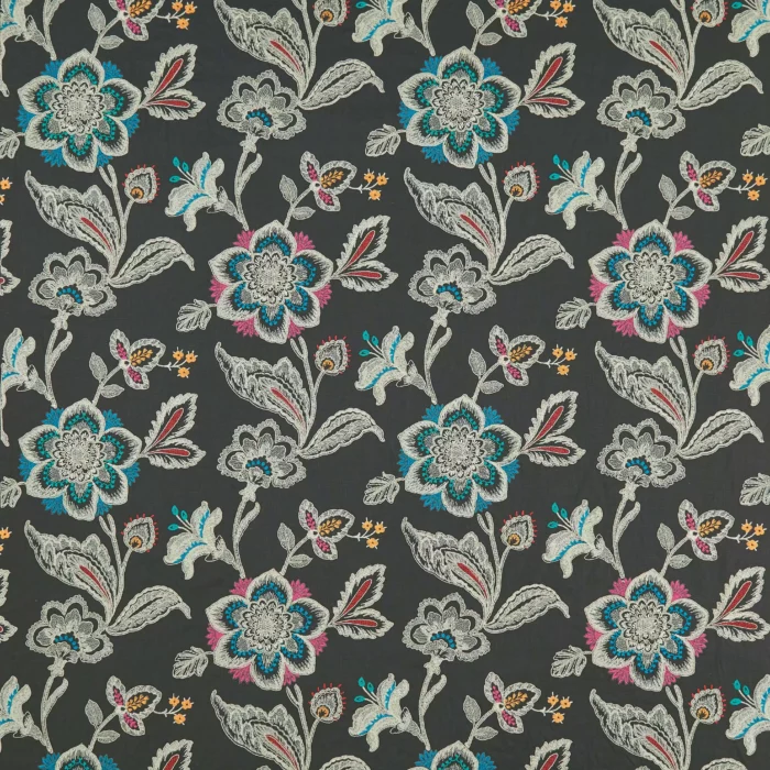 Rosings Fabric - Charcoal /  Gold – Charcoal / Gold swatch