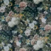 blue botanical velvet-chenille fabric from Osborne & Little
