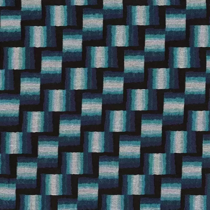 Carousel Fabric - Midnight /  Turquoise – Midnight / Turquoise swatch