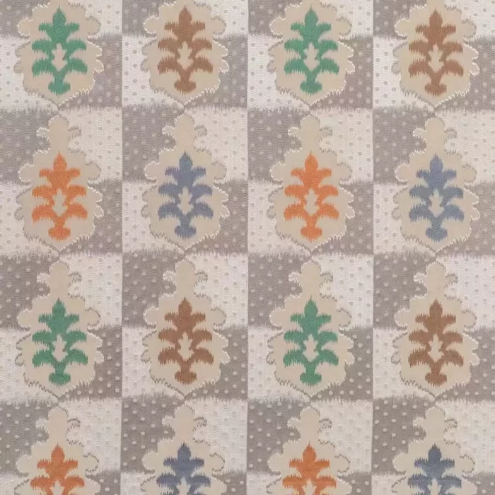 Jamboree Fabric - Neutral /  Silver / Aqua – Neutral / Silver / Aqua swatch