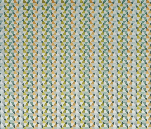 green geometric velvet-chenille fabric from Osborne & Little