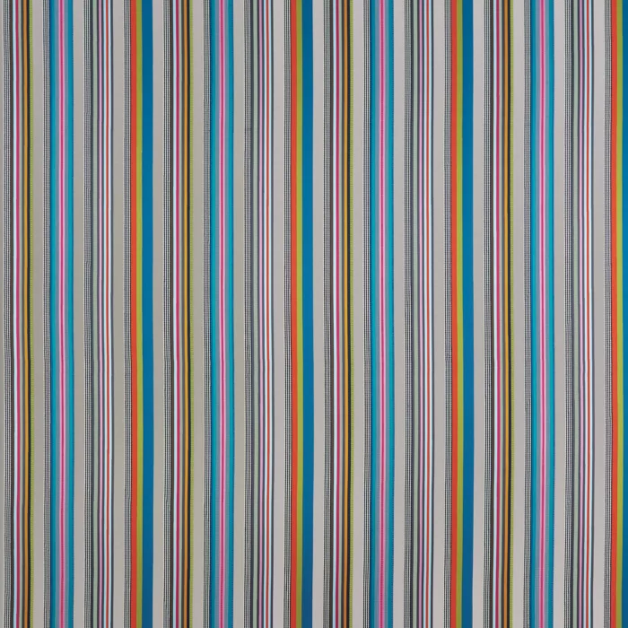 Valli Stripe Fabric - Bright Multi swatch
