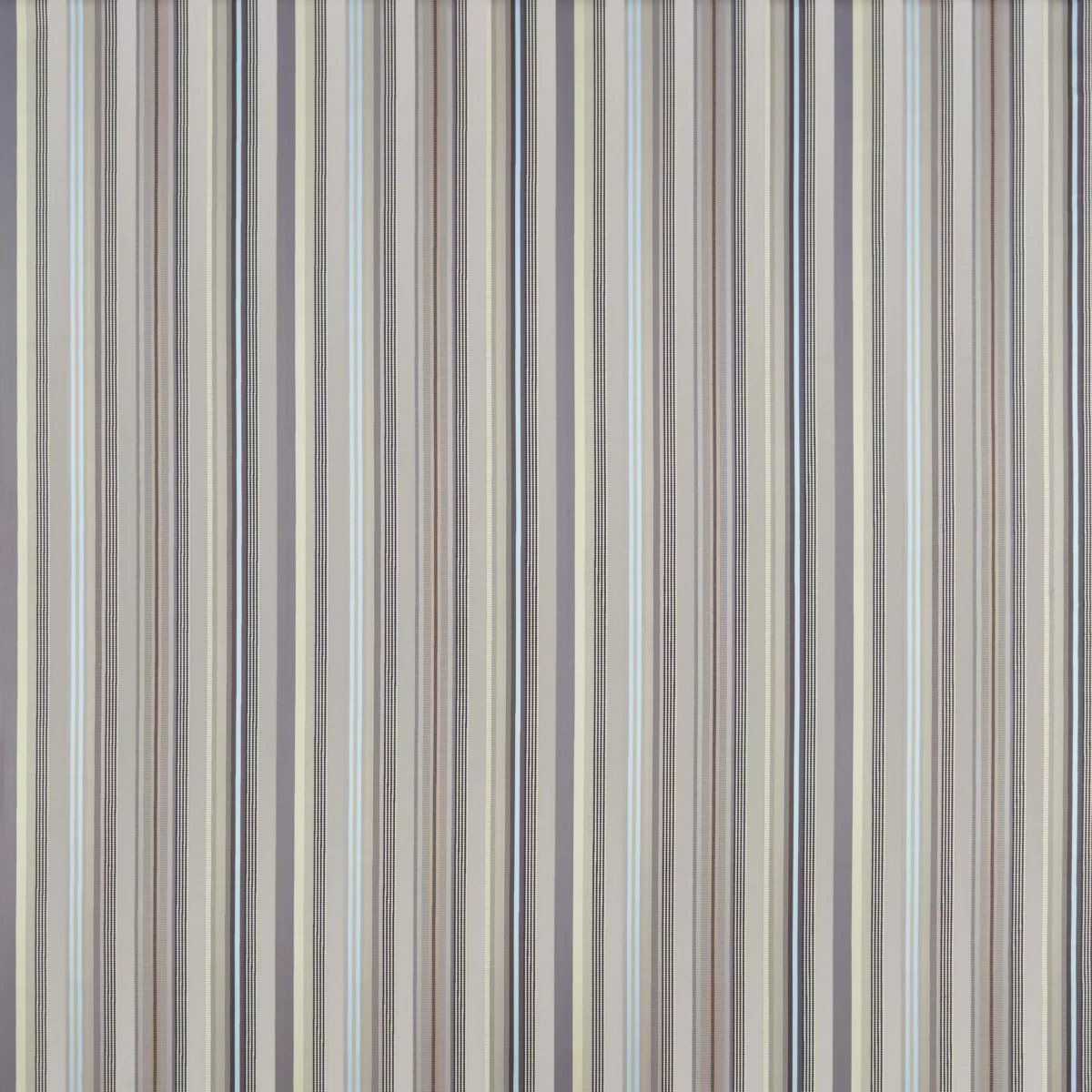 Valli Stripe Fabric - Silver / Graphite by brown striped silk-satin fabric from Osborne & Little
