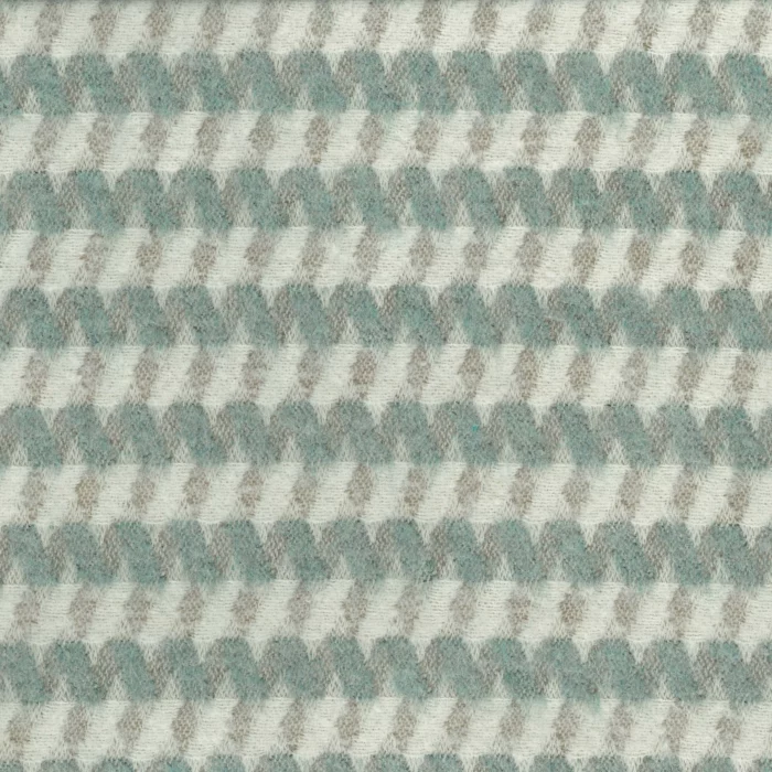 Mouflon Twill Fabric - Ivory /  Aqua – Ivory / Aqua swatch