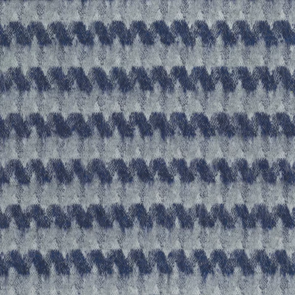 Mouflon Twill Fabric - Indigo / Grey by blue striped woolen fabric from Osborne & Little