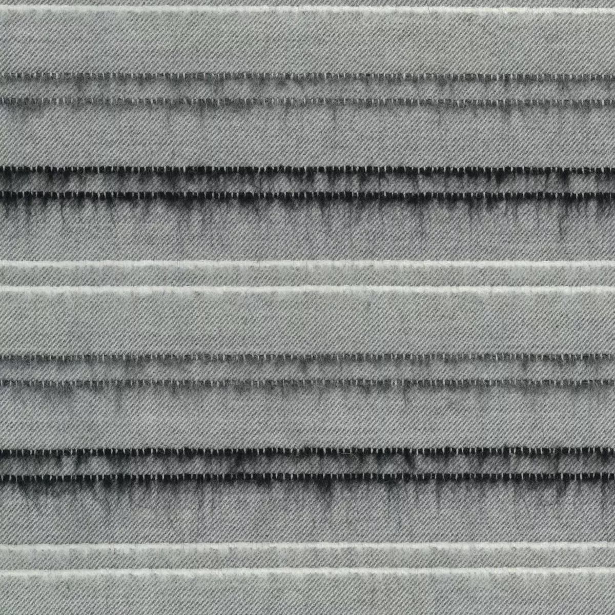 black-grey striped woolen fabric from Osborne & Little