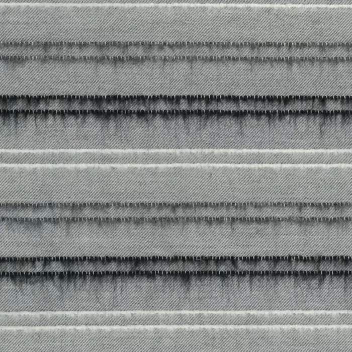 Mouflon Stripe Fabric - Ivory  / Charcoal – Ivory / Charcoal swatch