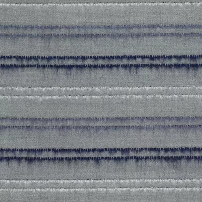 Mouflon Stripe Fabric - Indigo  / Grey – Indigo / Grey swatch
