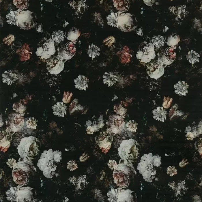 Pellestrina Fabric - Ivory /  Blush / Black – Ivory / Blush / Black swatch