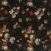 brown botanical velvet-chenille fabric from Osborne & Little
