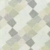 green geometric velvet-chenille fabric from Osborne & Little