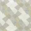 green geometric velvet-chenille fabric from Osborne & Little