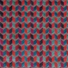 red geometric velvet-chenille fabric from Osborne & Little