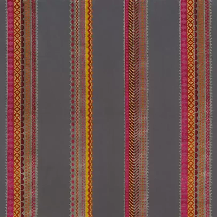 Operetta Fabric - Charcoal /  Pink – Charcoal / Pink swatch