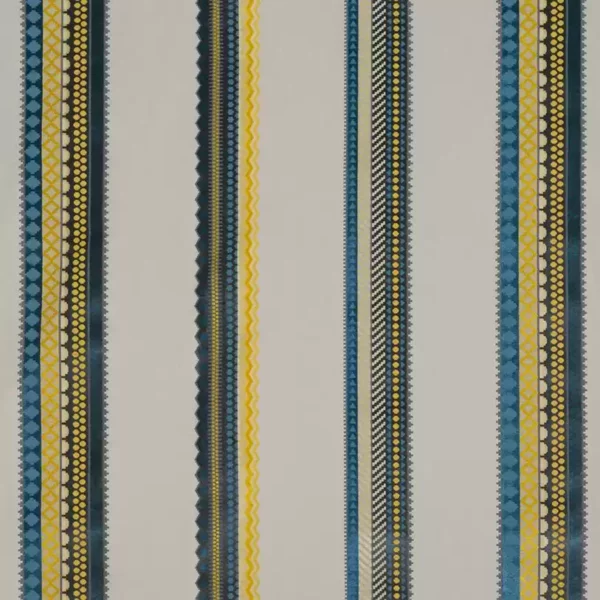 blue striped velvet-chenille fabric from Osborne & Little
