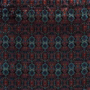 blue traditional velvet-chenille fabric from Osborne & Little