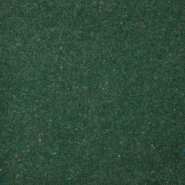 Donegal Fabric - Emerald by green plain woolen fabric from Abraham Moon & Sons