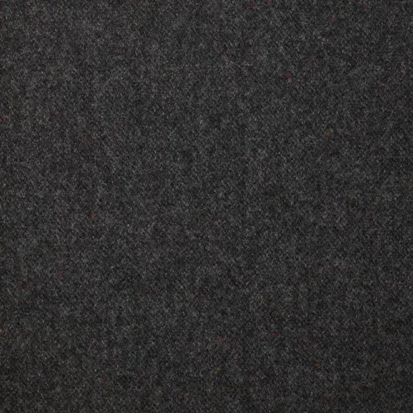 Donegal Fabric - Charcoal by black-grey plain woolen fabric from Abraham Moon & Sons