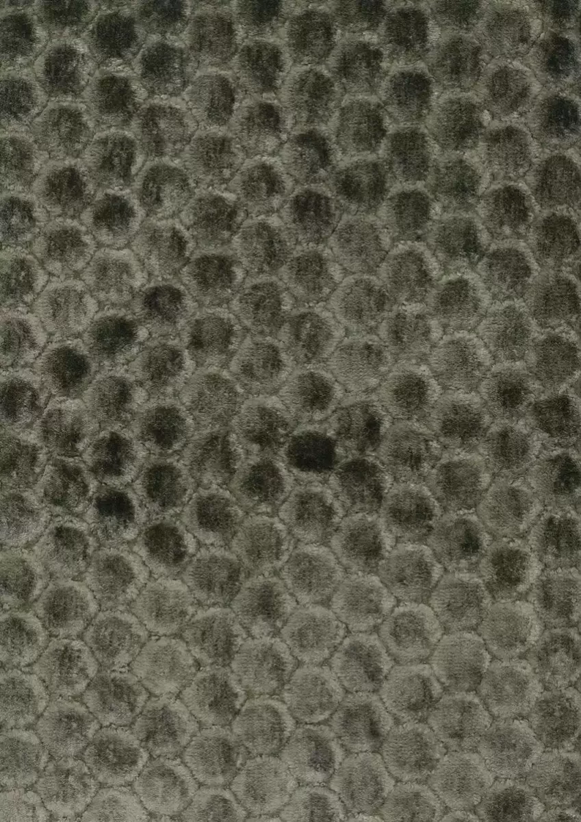 Alveare Fabric - Taupe by brown spotted velvet-chenille fabric from Osborne & Little