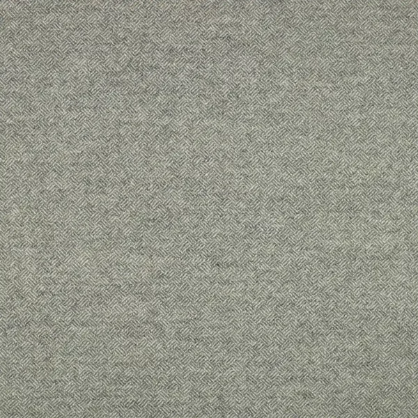 Parquet Fabric - Pewter by black-grey plain woolen fabric from Abraham Moon & Sons