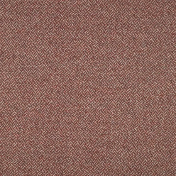 Parquet Fabric - Ember by red plain woolen fabric from Abraham Moon & Sons