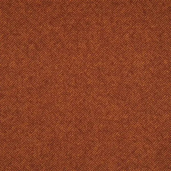 Parquet Fabric - Fire by orange plain woolen fabric from Abraham Moon & Sons