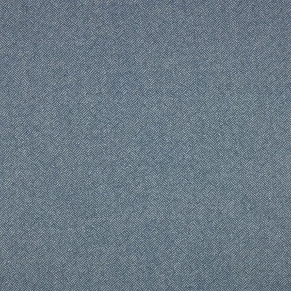 Parquet Fabric - Turquoise by blue plain woolen fabric from Abraham Moon & Sons