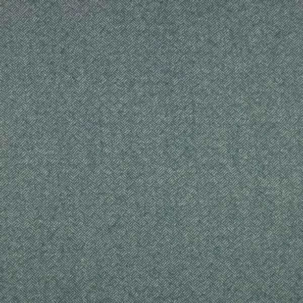 Parquet Fabric - Petrol by blue plain woolen fabric from Abraham Moon & Sons