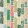 green contemporary embroideried fabric from Osborne & Little