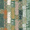 green contemporary embroideried fabric from Osborne & Little