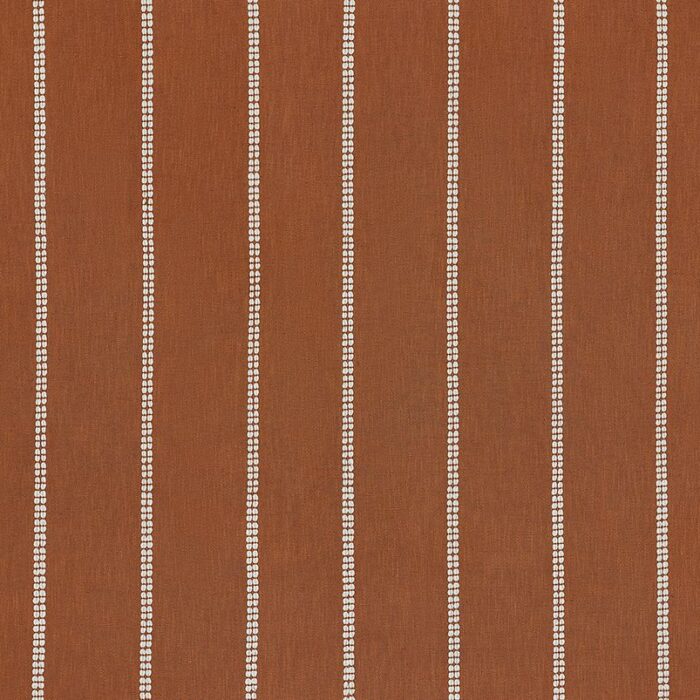 Taos Stripe Fabric - Terracota swatch